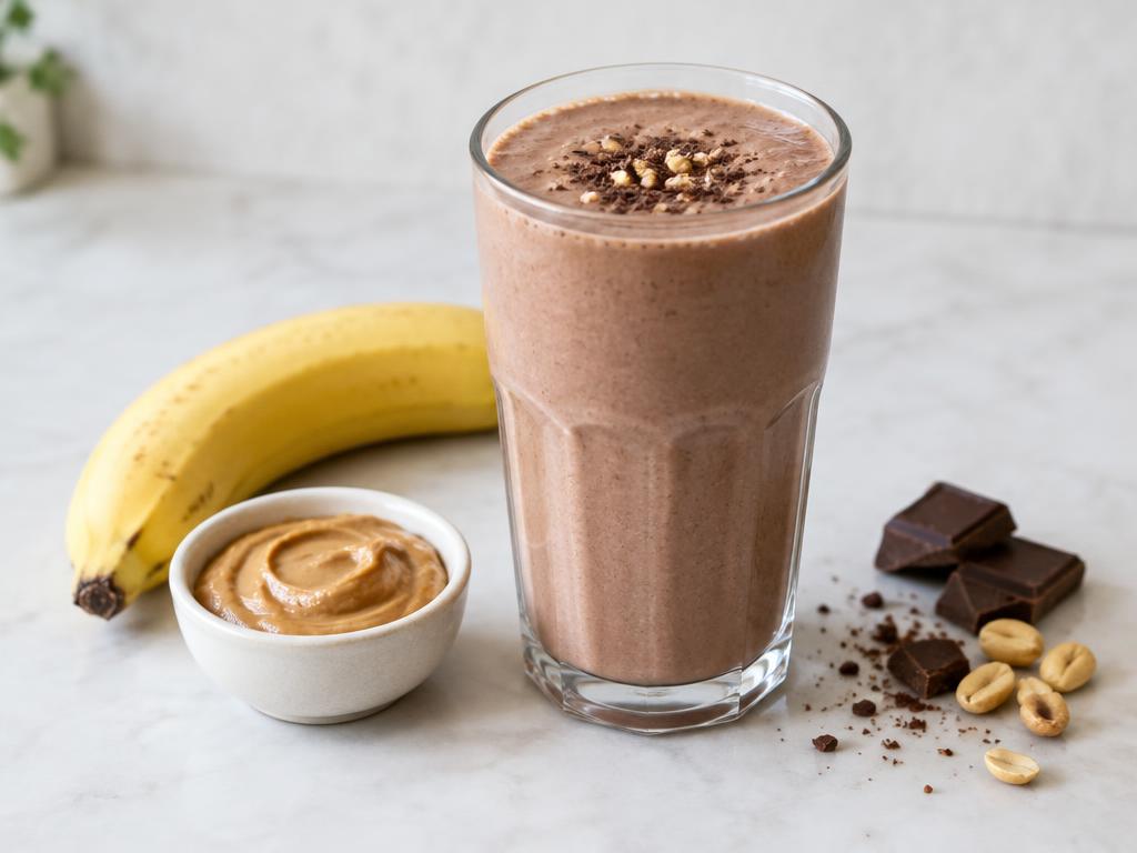 Chocolate Peanut Butter Recovery Shake