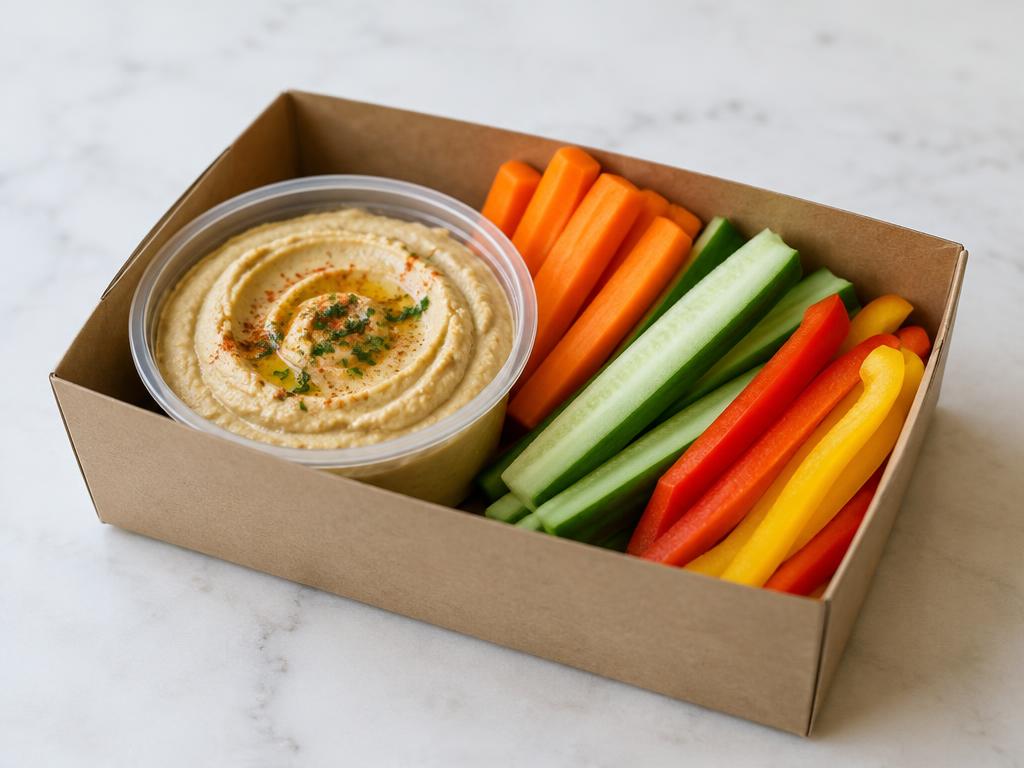 Hummus and Veg Snack Box