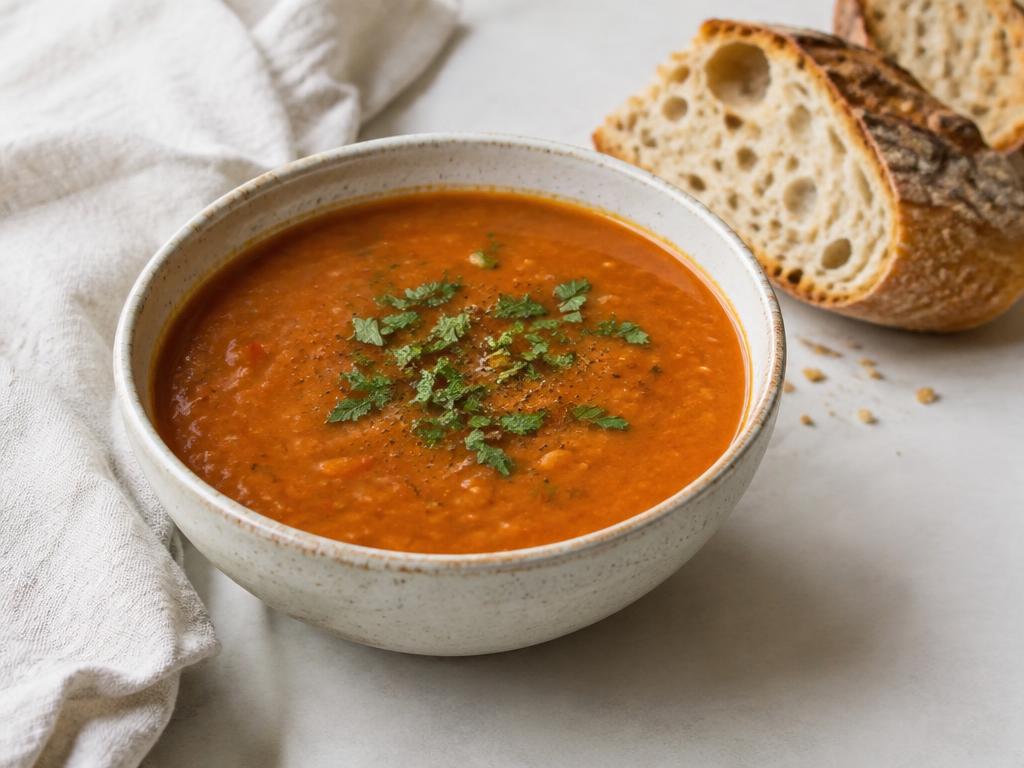 Red Lentil and Tomato Soup