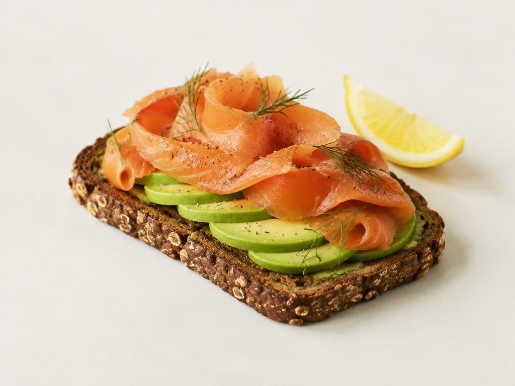 Smoked Salmon and Avocado Rye